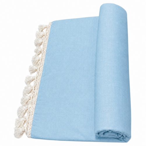 Thave Silk Luxury and Comfort Chadar with Organic Bhagalpuri Silky Cotton Chadar with Extra Soft Feel (240 x 130 cm – Blue)